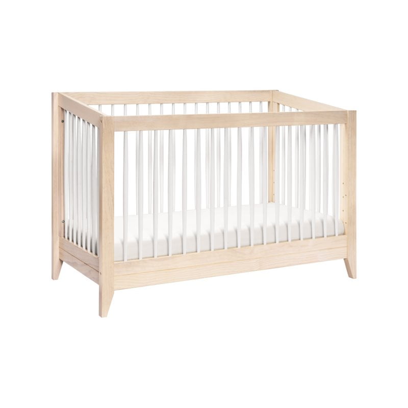 Babyletto Sprout 4 in 1 Convertible Crib in Washed Natural and White