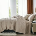 thumbnail image 5 of Davulos King Size Comforter Set 7-Piece Bed Set for All Seasons Khaki Bed in a Bag with Comforter, Sheets, Pillowcases & Shams, 5 of 7