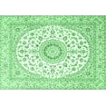 thumbnail image 1 of Ahgly Company Indoor Rectangle Medallion Emerald Green Traditional Area Rugs, 7' x 9', 1 of 4