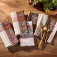 thumbnail image 3 of Elrene Home Fashions Windswept Harvest Jacquard Napkin, Set of 8, Multicolor, 17"W x 17"L, 3 of 4