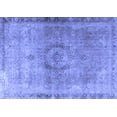 thumbnail image 1 of Ahgly Company Machine Washable Indoor Rectangle Persian Blue Traditional Area Rugs, 8' x 12', 1 of 4