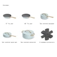 thumbnail image 2 of Beautiful 12pc Ceramic Nonstick Cookware Set, Pots and Pans with Strainer Lids, Hydrangea by Drew Barrymore, 2 of 18