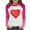 Pink, variant on Kids Casual Long Sleeve Shirt, Boys Girls Color Block Top, Childrens Pullover Crewneck Tee for Valentine's Day Holiday, Everyday Wear for Spring Fall Winter, 2-15 Years