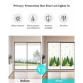 thumbnail image 5 of Green Christmas Tree Window Privacy Film Stained Glass Window Film Decorative Windows Cover Static Windows Cling for Glass Door Golden Xmas Tree Winter Snowflake Stickers for Bathroom 17.7"x39.3", 5 of 7