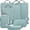 DustyTeal/White, variant on Packing Cubes for Travel-Extra Large Luggage Organizers 7 Piece Set-Ultralight, Expandable/Compression Bags for Clothes by TRIPPED Travel Gear (National Parks)