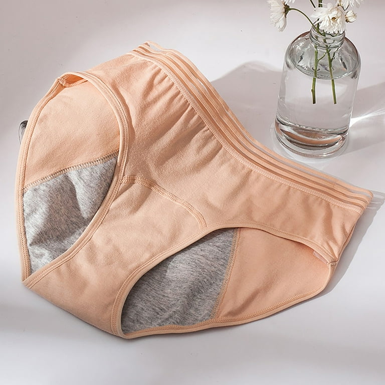 Efsteb Underwear for Women Briefs Underwear Comfortable Breathable Solid  Color Seamless Briefs Briefs Lingerie Knickers Panties Beige
