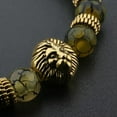 thumbnail image 3 of RSAMD Natural Gemstone Beads Buddha Head Beaded Men Womens Lava Bead Handmade Bracelet-230-1, 3 of 3