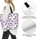 thumbnail image 3 of Disketp Violets Flowers Bolsa Tote Estampada para Mujer, Bolso de Hombro y de Mano para Compras y Viajes, 3 of 8