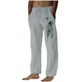 thumbnail image 2 of WXLWZYWL Pants for Men Relaxed Fit Big and Tall Men's Sweatpants Jogging Pants Athletic Bottoms with Elastic Waist and Adjustable Drawstring, 2 of 4