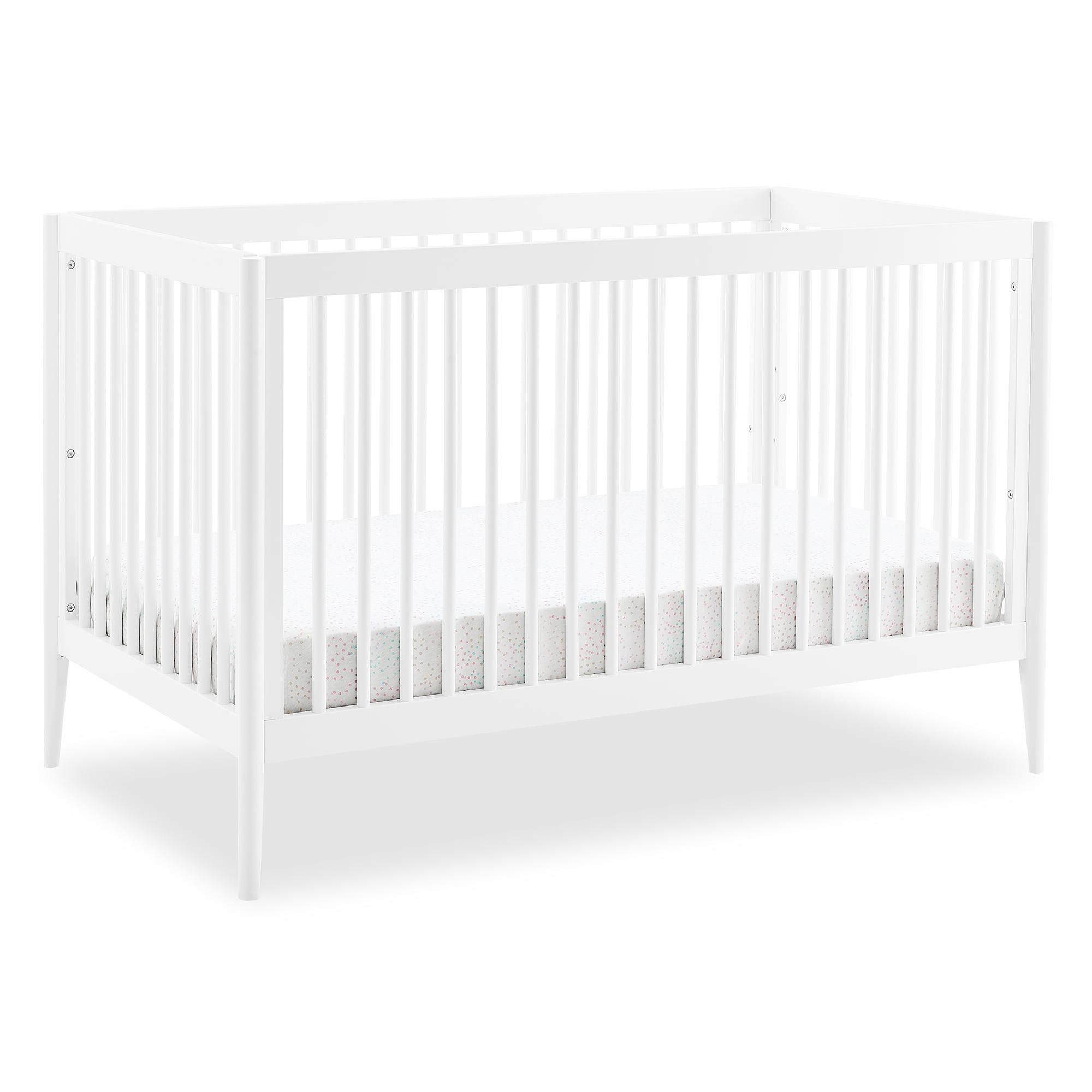 Delta Children Casey 6-in-1 Convertible Baby Crib, Bianca White