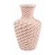 thumbnail image 2 of Jarrón de plástico antirompedor de porcelana sintética de ratán con textura impermeable flor decorativo para el comedor del salón, 2 of 6