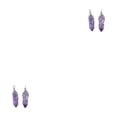 thumbnail image 2 of relayinert Hexagon Column Charm Women Men Findings Holiday Hanging Pendant Crystal Charms DIY Crafting Earring Using Accessories Silver Amethyst 2Set, 2 of 6