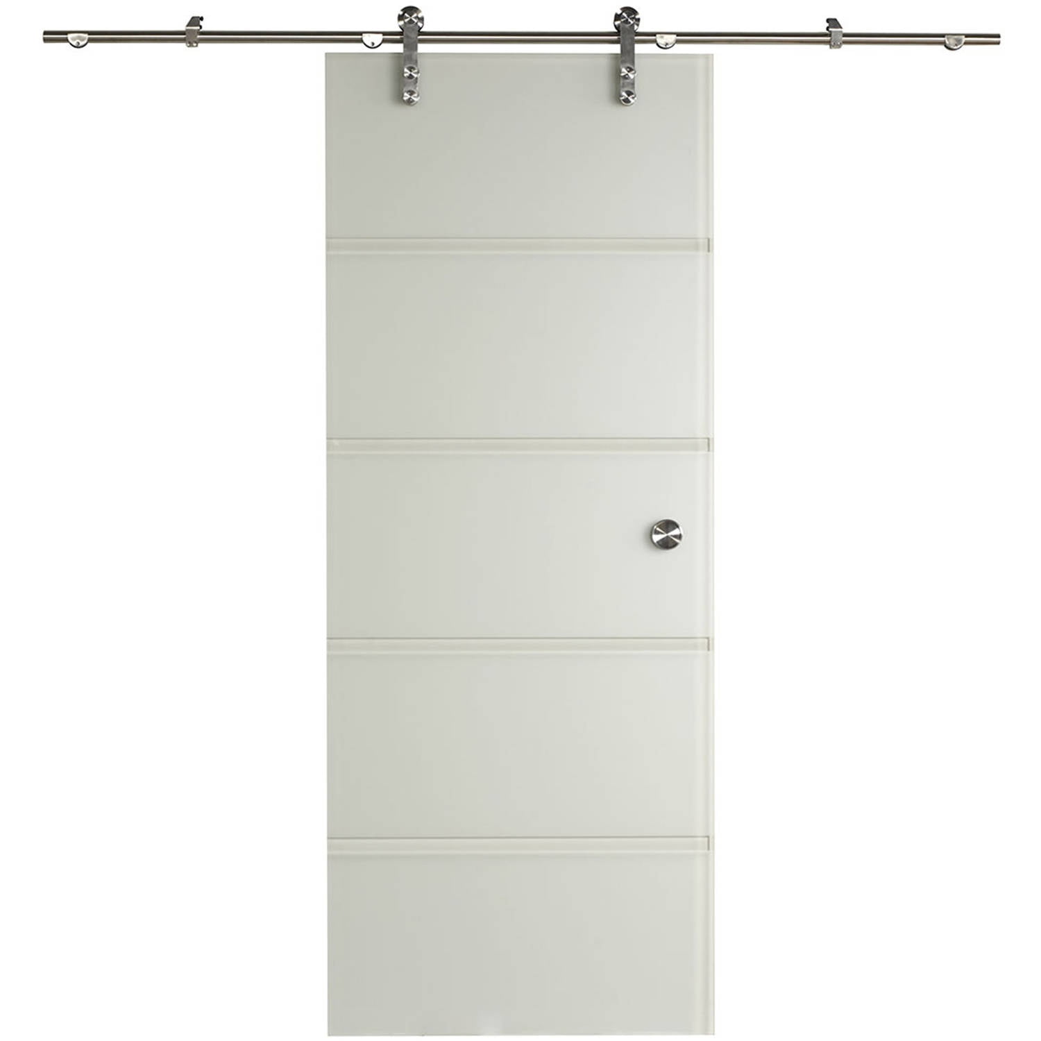 New Visions Contour Glass Barn Door Walmart Com