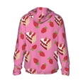 thumbnail image 2 of Picia Strawberry Cake Women's Men's UPF 50+ Sun Protection Hoodie Shirt Long Sleeve SPF Fishing Outdoor UV Hiking Lightweight Shirts-XX-Large, 2 of 9
