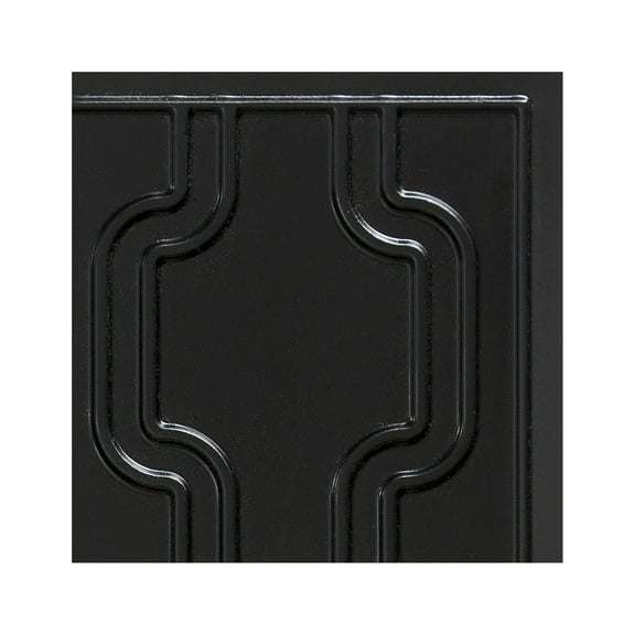 FASÄDE Chain Decorative Vinyl Backsplash Panel in Matte Black (6X6 Inch Sample)