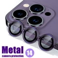 thumbnail image 2 of Lente De Metal Protectora iPhone 14 Vidrio Para iPhone14/13/12/11/Pro/Max/Plus Mini Anillo De Cámara Teléfono Película, 2 of 4