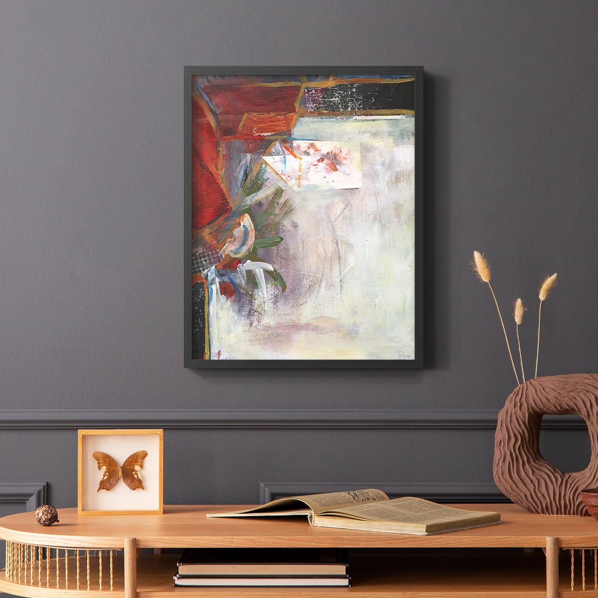 City Life III Framed Print in Black Solid Wood Framed Print No Nail Hanging