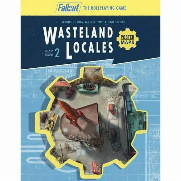 FALLOUT Ensemble de Cartes RPG 2: WASTELAND LOCALES