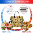 thumbnail image 4 of OBREWU Sunflower Womens Lunch Box for Work,Insulated Large Sunflower Lunch Bag for Women,Loncheras Para Mujer,Leakproof Adult Lunch Bag for Work,Beach,Travel,Picnic,Camping, 4 of 7