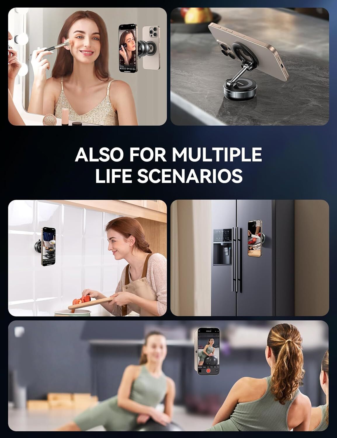 JOYROOM Magnetic Vacuum Phone Holder, 360° Adjustable photo 4