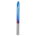 thumbnail image 2 of End Mill 90 Degree Chamfer Chamfer End Mill Chamfer Router Bit End Mills 2 Flutes Cutter Carbide Chamfering Mill Blue Coating Chamfer End Mill Hand Tool, Chamfer Cutter End Mill, 2 of 7