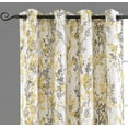 thumbnail image 2 of DriftAway 2 Piece Floral Room Darkening Curtains 84"L x 52"W Golden Golden Yellow/Gray, 2 of 5