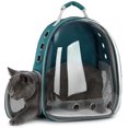 thumbnail image 1 of Cat Carrier Bubble Backpack Bag: Small Puppy Carrying Rucksack Travel Carry Transport Pet Hamster Rabbit 180 Degree Back Transparent Window Breathable, 1 of 5