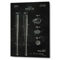 thumbnail image 2 of Epic Graffiti  "Baseball Bat Blueprint Patent Chalkboard" Giclee Canvas Wall Art, 12" x 18" 12" x 18", 2 of 3