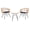 Natural/Navy, variant on Safavieh Ferla Outdoor Patio 3 Pc Bistro Set - Natural/Beige