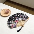 thumbnail image 5 of Wzzjkit Folding Hand Fan With Colorful Floral Pattern Classical Style Folding Fan for Party Dancing Wedding and Home Decoration, 5 of 6