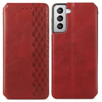 Dteck Case For Samsung Galaxy S22 Plus 2022,Luxury Leather Wallet [RFID Blocking] Card Holder Slim Flip Folio Cover Protective Shockproof Kickstand Phone Case,Red