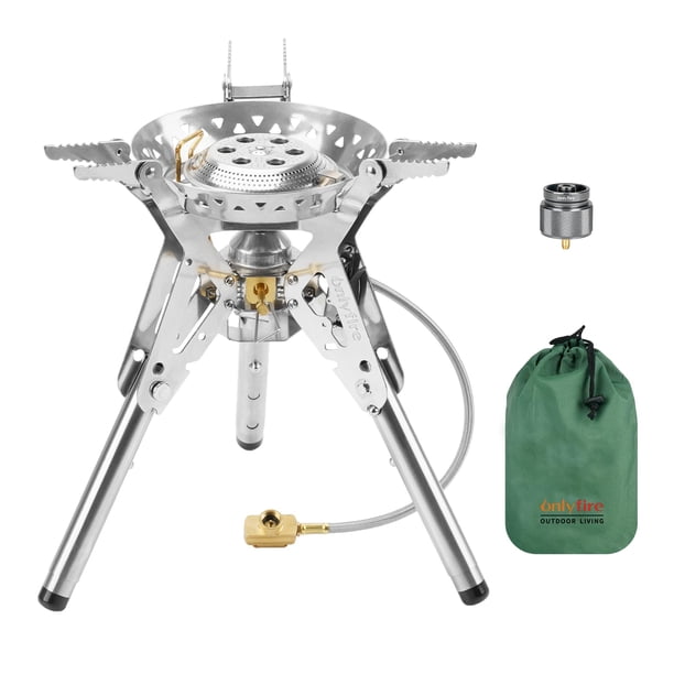 Estufa de camping Onlyfire portátil de acero inoxidable GS350