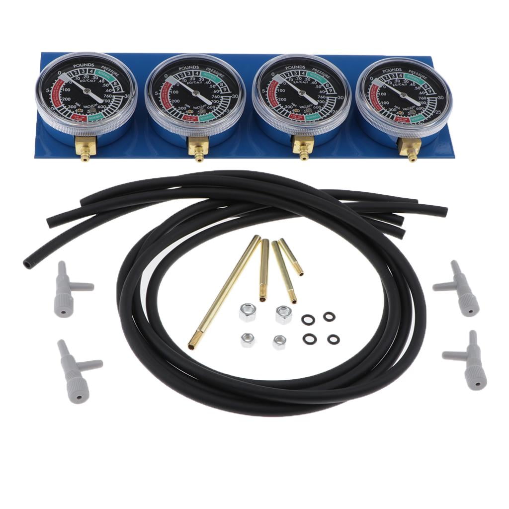 2 Pieces Fuel Vacuum Carburetor Balancer Synchronizer Manometer 4 Cyl