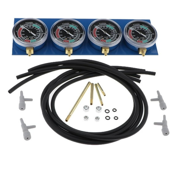 2 Pieces Fuel Vacuum Carburetor Balancer Synchronizer Manometer 4 Cyl. For Motorcycle