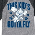 thumbnail image 3 of Paw Patrol - This Kid's Gotta Fly - Toddler And Youth Raglan Graphic T-Shirt, 3 of 5
