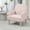 Pink, variant on Morufur Accent Chairs for Living Room Armchair Reading Chair Mid Century Chenille Sofa Chairs Modern Comfy Upholstered Arm Chair with Wood Legs for Bedroom(Blue)