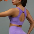 thumbnail image 4 of biudgviw High Impact Bras for Women Seamless No Underwire Sports Bras High Supports Back Cutout Wireless Jogger Yoga Bras, 4 of 6