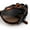 Tortoise - Brown, variant on Womens Floral Thick Plastic Foliage Oval Retro Fashion Plastic Sunglasses All Black