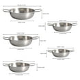 thumbnail image 3 of Hilingoto Clearance Stainless Steel Dutch Oven Dutch Oven Pot Best Chef’S Pan in Pots and Pans induction Pot Stock Pot Tableware, 3 of 9