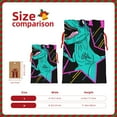thumbnail image 3 of Pofeuu Rex Dinosaur With Sunglasses Print Burlap Bags with Drawstrings Drawstring Gift Bags Pouch Bag for Thankgiving Birthday Party Gift Wrapping Treats and Party Favors-Small, 3 of 9