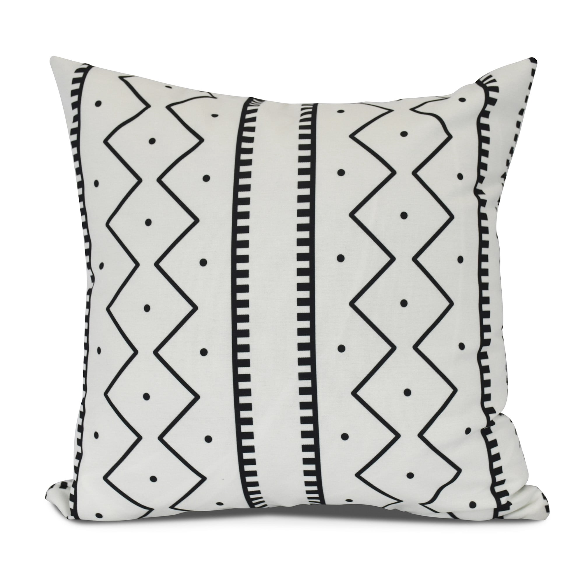 Simply Daisy, Mudcloth Geometric Print Outdoor Pillow