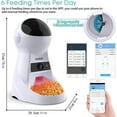 thumbnail image 4 of Iseebiz Automatic Smart Pet Feeder with Camera - Timed Cat Feeder,6 Meals/Day, Programmable,3L Capacity, White - Pet Feeder,Pet Christmas Gift, 4 of 9