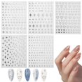 thumbnail image 1 of 5 Sheets Nail Art Sticker Self-Adhesive Decals For Women Tiny Star Heart Stickers For Nail Art Decoration Manicure Design, 1 of 3