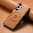 thumbnail image 4 of for Samsung Galaxy S23 Magnetic Case, PU Leather Case [Compatible with MagSafe] [Military Grade Drop Tested] Ultra Slim Shockproof Non-Slip Anti-Fingerprint Phone Case,Khaki, 4 of 4