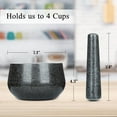 thumbnail image 3 of Sangdo Large Mortar and Pestle  Granite Stone Grinder for Spice Herb Guacamole, 4 Cup Capacity, 3 of 9