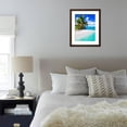 thumbnail image 6 of Tropical Villa and Palm Tree next to Amazing Blue Lagoon, Framed Art Print Wall Art by Martin Valigursky Sold by Art.Com, 6 of 6