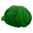thumbnail image 2 of Brazillian Carnival Bird Embroidered Cotton Elastic Big Size Newsboy Cap - Lime XL-2XL, 2 of 5