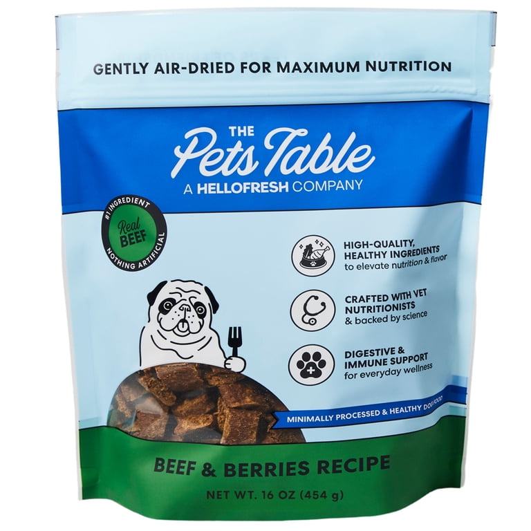 The Pets Table Beef & Berries Air-Dried Dog Food, 1 lb photo 1