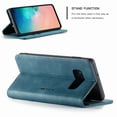 thumbnail image 5 of Galaxy S10e Case, Magnetic Folio Flip Leather Wallet Case Stand with Card Slots Protective Cover For Samsung Galaxy S10e 5.8 inch,Blue, 5 of 7