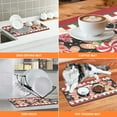 thumbnail image 4 of Christmas Dish Drying Mat for Kitchen Counter, 12"x20" Absorbent Gingerbread Drying Mat with Candy Cane, Christmas Holiday Dish Rack Mat for Kitchen Counter Coffee Maker Dining Room Decoration, 4 of 6